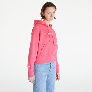 Converse Wordmark Fleece Pullover Hoodie Strawberry Jam