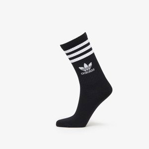Ponožky adidas Originals Mid Cut Crew Socks 3-Pack White/ Medium Grey Heather/ Black S