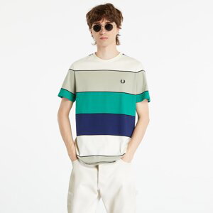 Tričko FRED PERRY Bold Stripe T-Shirt Seagrass M