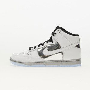 Nike W Dunk High SE White/ White/ Mettalic Silver