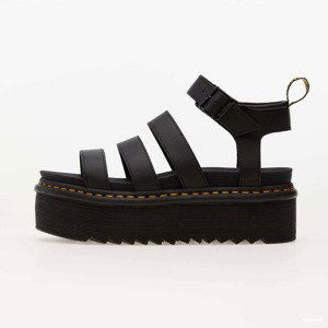 Dr. Martens Blaire Quad Hydro Leather Platform Strap Sandals Black