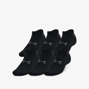 Under Armour Essential No Show Socks 6-Pack Black