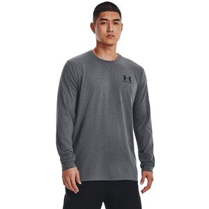 Under Armour Sportstyle Left Chest Ls Pitch Gray Medium Heather