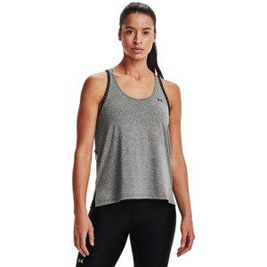 Under Armour Knockout Mesh Back Tank Jet Gray Light Heather