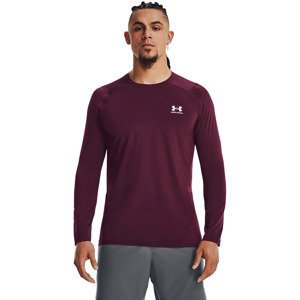 Under Armour Hg Armour Fitted Ls Dark Maroon