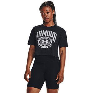 Under Armour Collegiate Crest Crop Ss Black