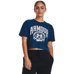 Under Armour Collegiate Crest Crop Ss Varsity Blue