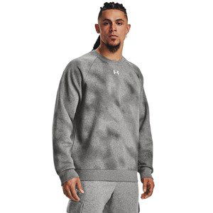 Under Armour Rival Fleece Printed Crew Castlerock Light Heather