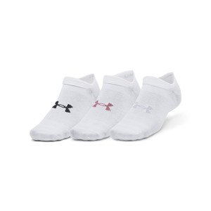 Under Armour Essential No Show 3-Pack White 100