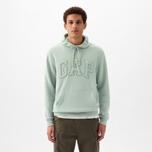 GAP Pullover Puff Logo Hoodie Frothy Aqua