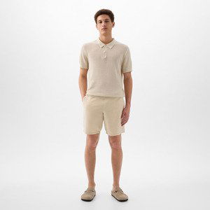 GAP Linen Fixed Waist Short Oatmeal