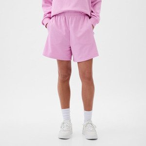 GAP French Terry Logo Boyfriend Shorts Sugar Pink