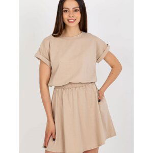 Šaty Rue Paris model 182695 Beige XL