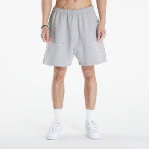 Nike Solo Swoosh Men's Fleece Shorts Dk Grey Heather/ White