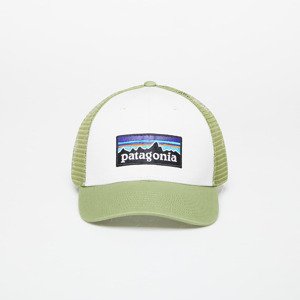 Kšiltovka Patagonia P-6 Logo LoPro Trucker Hat White/ Buckhorn Green Universal