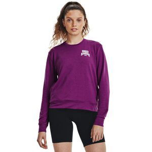 Under Armour Rival Terry Graphic Crew Mystic Magenta