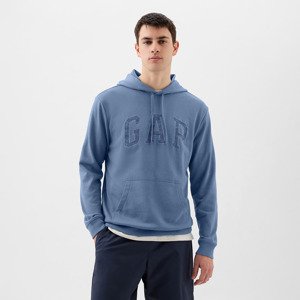 GAP French Terry Pullover Logo Hoodie Soft Cornflower