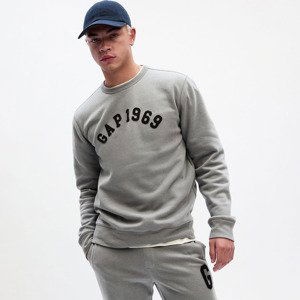 Mikina GAP Crewneck Logo Sweatshirt Pilot Grey M