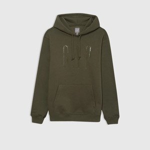 Mikina GAP Shine Logo Hoodie Army Jacket Green XS