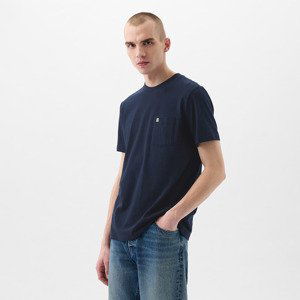 GAP Pocket Micro Logo Tee Tapestry Navy