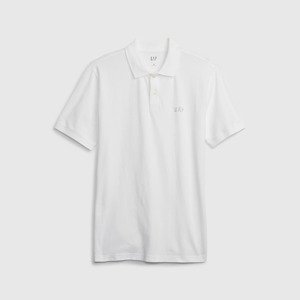 GAP Logo Pique Polo Optic White