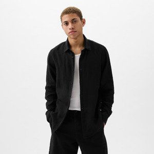 GAP Longsleeve Linen Shirt True Black V2