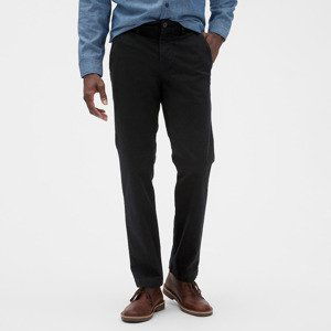 Kalhoty GAP Chino Straight Fit Pants True Black W31/L32