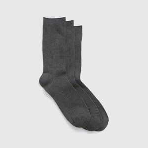 GAP Basic Crew Socks 3-Pack Heather Grey