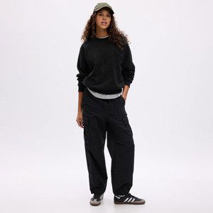 Mikina GAP Raglan Pullover Crewneck Logo Sweatshirt Black 1 XXS