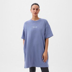 GAP French Terry Logo Dress Larkspur