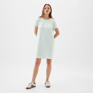 GAP Logo Dress Soft Mint Green Shine