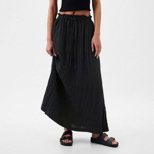 GAP Paperbag Pull On Maxi Skirt Black