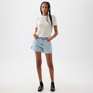 GAP Shortsleeve Crochet Tee New Off White