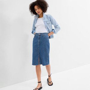 Sukně GAP Denim Midi Skirt Medium Indigo 14 W28