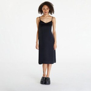 Urban Classics Ladies Viscose Satin Slip Dress Black