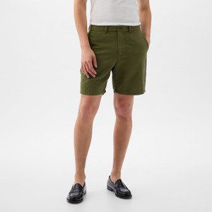 GAP Linen Fixed Waist Short Army Jacket Green