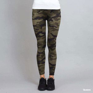 Urban Classics Ladies Camo Leggings Camo Green