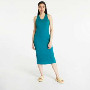 Šaty Urban Classics Ladies Midi Sleeveless Rib Dress Watergreen