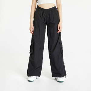 Dámské > Dámské kalhoty > Cargo Pants Urban Classics Ladies Wide Crinkle Nylon Cargo Pants Black