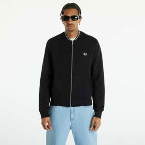 Mikina FRED PERRY Zip Through  Sweatshirt Black