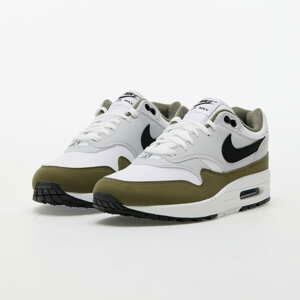 Nike Air Max 1 White/ Black-Pure Platinum-Medium Olive