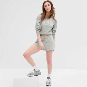 Teplákové šortky GAP V-Gap Heritage Short - Updated Lt Heather Grey