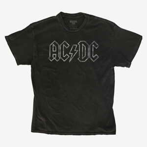 Queens Revival Tee - ACDC Jagged Silver Logo Unisex T-Shirt Black