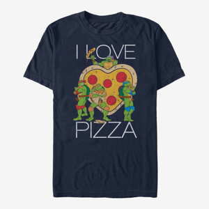 Queens Nickelodeon Teenage Mutant Ninja Turtles - Pizza Turtle Unisex T-Shirt Navy Blue