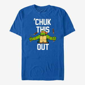 Queens Nickelodeon Teenage Mutant Ninja Turtles - I PREFER THE NUNCHUCKS Unisex T-Shirt Royal Blue