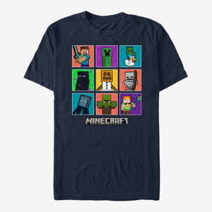 Queens Minecraft - 9 CHARACTER BOXUP Unisex T-Shirt Navy Blue