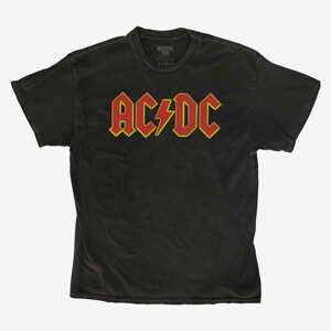 Queens Revival Tee - ACDC Yellow Glow Logo Unisex T-Shirt Black