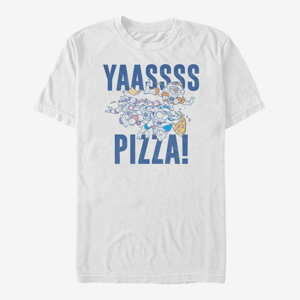 Queens Nickelodeon Teenage Mutant Ninja Turtles - Yas Pizza Unisex T-Shirt White