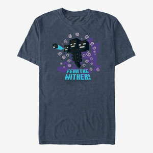 Queens Minecraft - FEAR THE WITHER Unisex T-Shirt Vintage Heather Navy