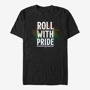 Queens Dungeons & Dragons - Roll with Pride Unisex T-Shirt Black